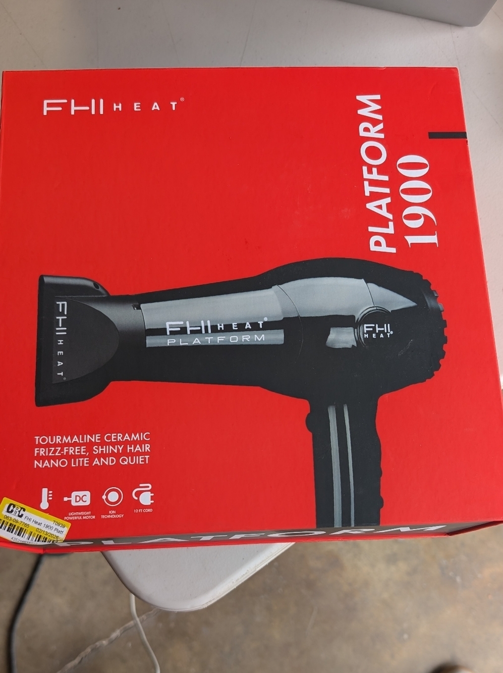 FHI Heat Platform 1900 Hair Dryer - Red